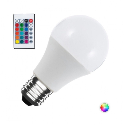 Lampadina LED RGB + W E27 10W Telecomando (CA-E27-10-RGB-W) - GREENICE