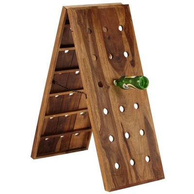Portavino da 36 Bottiglie in Legno Massello di Sheesham - ASUPERMALL