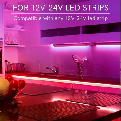 Ricevitore Universale per Strip Led 12/24V 8A - Smart WiFi compatibile con Alexa, Google e Smartphone - KING LED