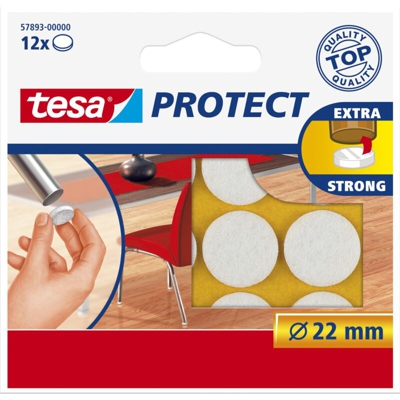 tesa Feltro Bianco (Ø) 22 mm 12 pz.