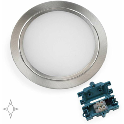 Emuca Faretto led per mobile, diametro 84 mm, a incasso, nichel satinato precio