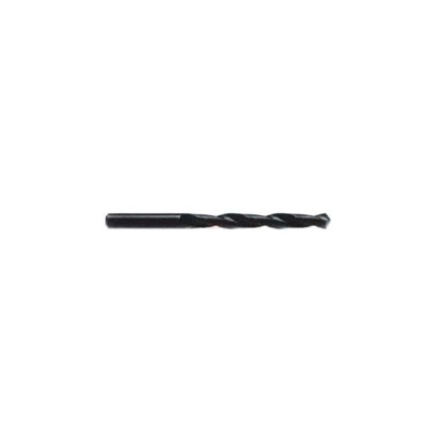 Punta per metalli 4,9 mm HSS-R DIN 338 nera - ABRABORO