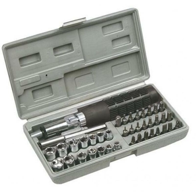 Grupa Topex Set Avvitamento Con Inserti E Bussole Set 40 Pz