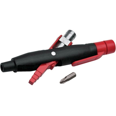 NWS 2005-8-SB Chiave per armadi Plastica, Zinco Nero, Rosso