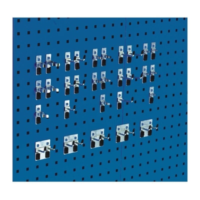 BOTT Assortimento portautensili 30 pz. zincato per lamiere forate.