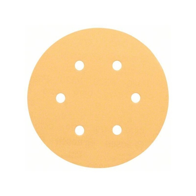 Bosch Foglio abrasivo C470, 150 mm, 180, 180, 6 fori, velcro, confezione da 50