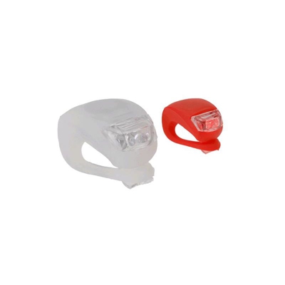 Luci Mini Per Bicicletta In Set 2 Led Rosso/Bianco - KOOPMAN