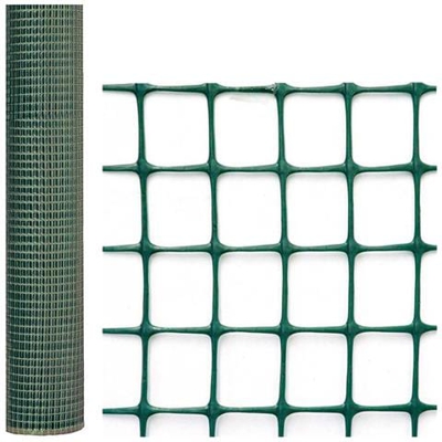 Rete Da Giardino Quadrata Maglia 50 Mm Rotolo Altezza 1 X 25 Metri Verde