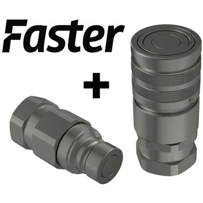 Lem Select - Accoppiatore rapido FASTER 3/8' FASTER maschio + femmina a faccia piana