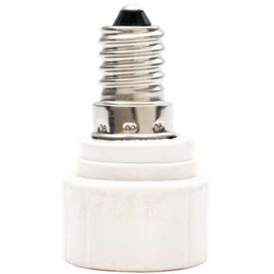 adattatore portalampada da e14 a gu10 1 pezzo 220-240 volt CE grigio kan 08851 - KANLUX