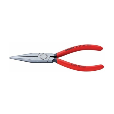 KNIPEX Pinza lunga naso nero atramentised lucidato con plastificato 140 mm
