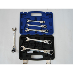 Set Kit Chiavi Combinate A Cricchetto 6 Pz Pezzi 8 - 19 Mm Snodate Snodo Wk2101 en oferta