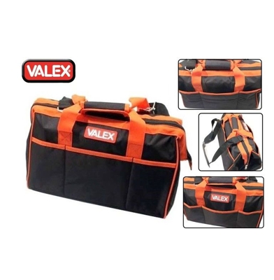 Borsa Porta Utensili In Nylon Con Struttura Rinforzata Manici E Cinghia Tracolla - VALEX