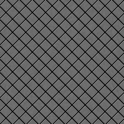 Mosaico metallo solido Titanio spazzolato Smoke grigio scuro spesso 1,6 mm ALLOY Diamond-Ti-SB