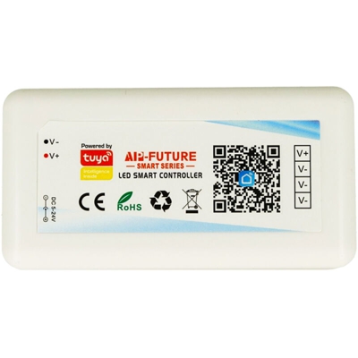 Ledlux - Mini Centralina Tuya Smart Controller Wi-Fi Led Dimmer Mono Colore Compatibile Con Alexa Google Home