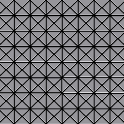 Mosaico metallo solido Acciaio inossidabile opaco grigio spesso 1,6 mm ALLOY Deco-S-S-MA