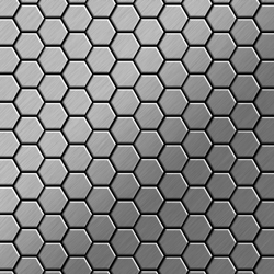 Mosaico metallo solido Acciaio inossidabile Marine spazzolato grigio spesso 1,6 mm ALLOY Honey-S-S-MB precio