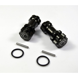 1:8 Alluminio Distanziale in alluminio 17 mm a 6 spigoli Absima + 25.0 mm Nero 2 pz. en oferta