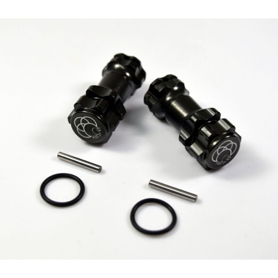 1:8 Alluminio Distanziale in alluminio 17 mm a 6 spigoli Absima + 25.0 mm Nero 2 pz.