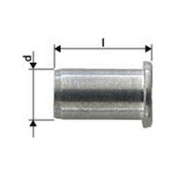 Standard Rivetti Ciechi Testa Dado Bombéeplate Aluminiumm6X9X18,0Mm Gesipa (A 1000) precio