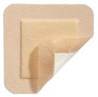 SCHIUMA DI POLIURETANO ASSORBENTE SOTTILE CON BORDO INTEGRATO CON STRATO DI CONTATTO IN SILICONE MORBIDO MEPILEX BORDER LITE 10X10 5 PEZZI