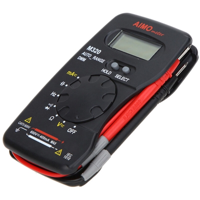AIMO M320 formato tascabile portatile LCD multimetro digitale DMM frequenza di capacita dei dati di misura Attesa Auto Range - ASUPERMALL