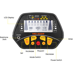 Metal detector MD-3028 con auricolare + pala senza la consegna della batteria - ASUPERMALL características