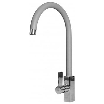 Miscelatore Monocomando con canna girevole Rain 21x40 cm Metaltek Aluminium 79