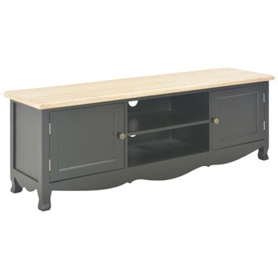 Mobile Porta Tv Nero 120x30x40 Cm In Legno