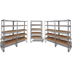 5 pz Scaffale Resistente di Stoccaggio - ASUPERMALL precio