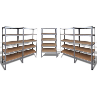5 pz Scaffale Resistente di Stoccaggio - ASUPERMALL