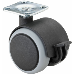 BS Rollen Ruota doppia in plastica con freno precio