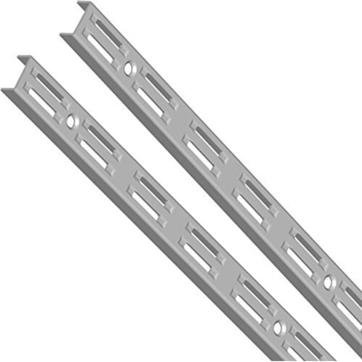 Parete Silver 2 Disposte Rotaie. 1.500 Millimetri - DIY ELEMENT