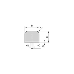 Tampone Di Gomma Tampone Gp-1G H54 D63 M10 - NO NAME precio