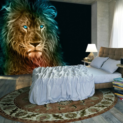 Fotomurale Abstract lion cm 200x140 Artgeist precio