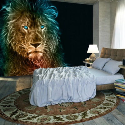 Fotomurale Abstract lion cm 200x140 Artgeist