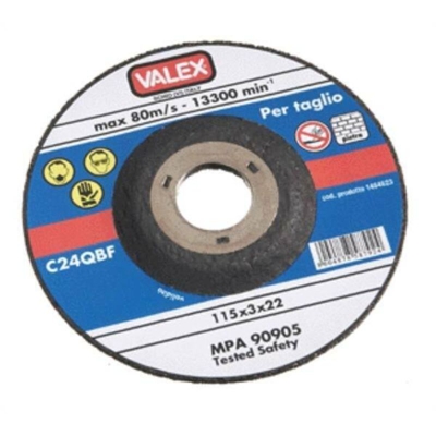 DISCO ABRASIVO TAGLIO PIETRA 115 MM 1464660 - Valex