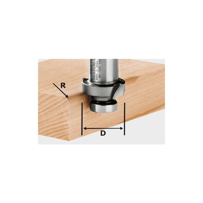 Festool Fresa a raggio concavo HW R3-OFK 500 - 490093