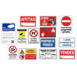 Marca - CARTELLO SEGNALETICO CARTELLI SEGNALETICI SEGNALE IN PVC ESTERNO CM 20X30 AFFITTASI (10602) características