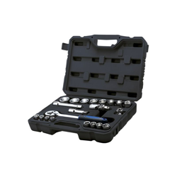 KLASS - SERIE 21 PEZZI BUSSOLE E ACCESSORI DA 1/2” CR-V in valigetta in ABS características