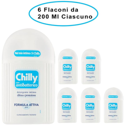 detergente intimo con antibatterico 6 flaconi da 200 ml ciascuno - Chilly características
