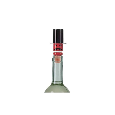 E-My 54101065 - Tappo Vino Sir High in Plastica e Silicone colore Rosso
