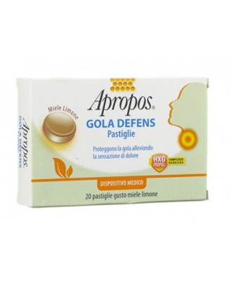 Apropos Gola Defens Miele E Limone 20 Pastiglie