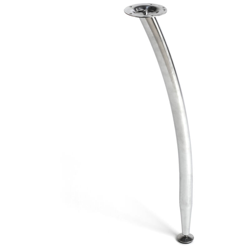 Gamba cilindrica, Acciaio, Cromato Lucido, 744 mm di altezza. Marchio REI precio