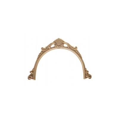 Fregio ad arco in pasta di legno 245x165mm decoro e restauro 4074 - SICASHOP