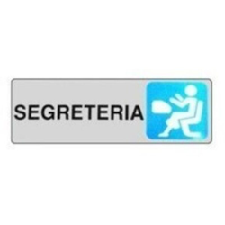 cartello targhetta adesiva segreteria etichetta cartellonistica targhe - Targa características