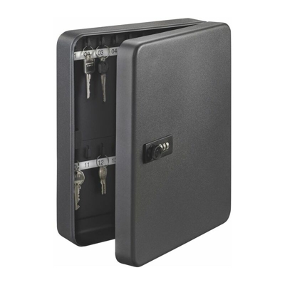 BURG WÄCHTER Scatola portachiavi KC H.200mm B.160mm T.60mm nero Lamiera d'acciaio No. Hak. 20 pezzi - BURG WACHTER