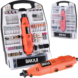 Utensile Rotativo Minitrapano Fresa Smerigliatrice 135W Mini Drill 233pz Valiget - BAKAJI precio