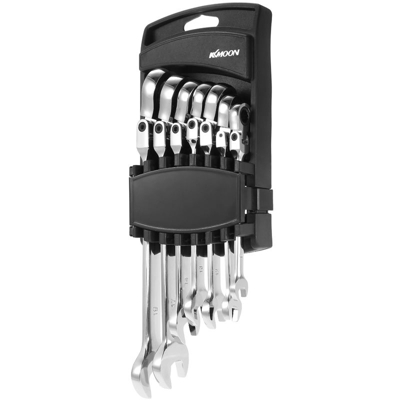 Asupermall - manicotto doppio strappo 7 8/10/12/13/14/17 19 millimetri cricchetto sezione testa mobile /