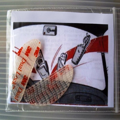 Dual lock SJ 3560 ? velcro adesivo singoli sagomati per Telepass parabrezza auto Quantità - 50 pezzi (48mm x 18mm) - 3M